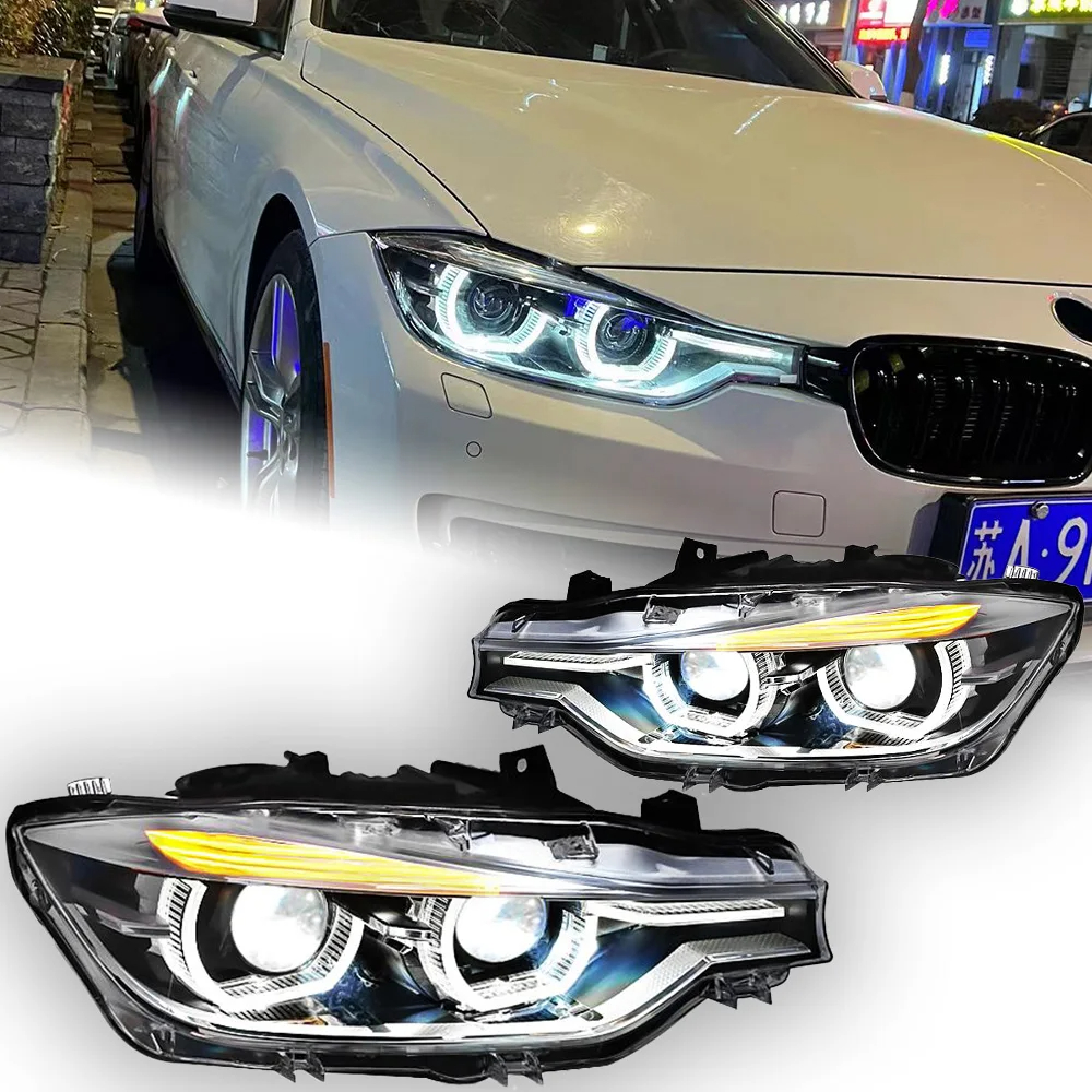 AKD Car Styling Headlights for BMW 3 Series F30 F35 320i LED Headlight 2013-2016 Head Lamp DRL Signal Projector Lens Automotive Accessories