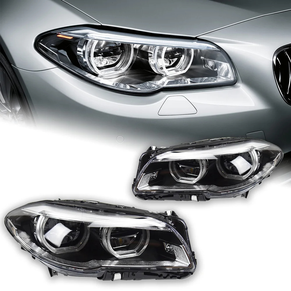 AKD Car Styling Head Lamp for BMW F10 F18 Headlights 2010-2016 520i 525i 530i 535i M5 LED Headlight DRL LED Beam Automotive Accessories