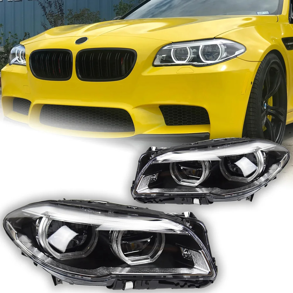 AKD Car Styling Head Lamp for BMW F10 F18 Headlights 2010-2016 520i 525i 530i 535i M5 LED Headlight DRL LED Beam Automotive Accessories