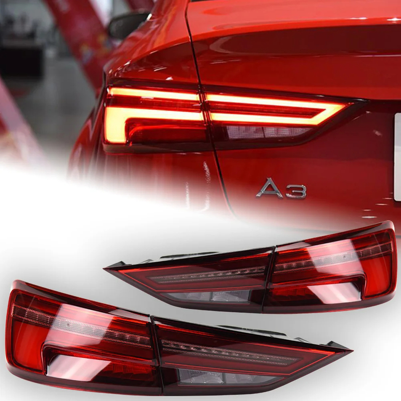 AKD Car Styling for Audi A3 Tail Lights 2013-2019 A3 LED Tail Lamp LED DRL Dynamic Signal Brake Reverse Automotive Accessories