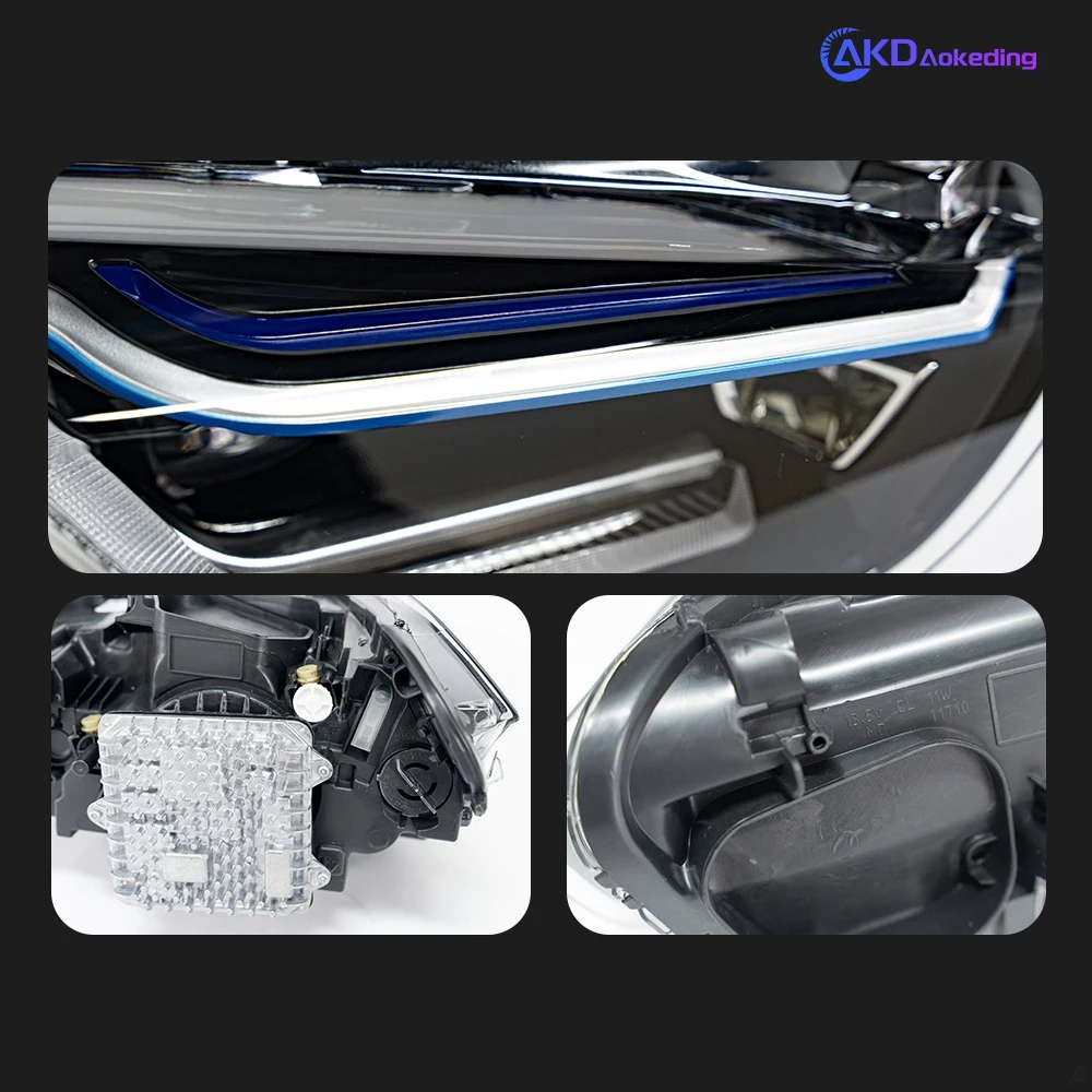 AKD Car Styling Head Lamp for X1 F48 Headlights 2016-2019 Headlight LED DRL Signal Projector Lens Automotive Accessories