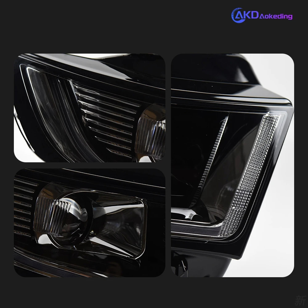 AKD Car Styling for Ford Edge Headlights 2015-2018 New Edge LED Headlight DRL Hid Head Lamp Angel Eye Bi Xenon Beam Accessories