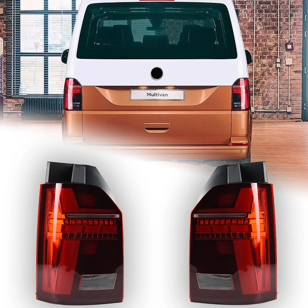 AKD Car Lights for VW Multivan T6 LED Tail Light 2016-2020 Rear Stop Lamp Animation Dynamic Signal DRL Reverse Auto Accessories