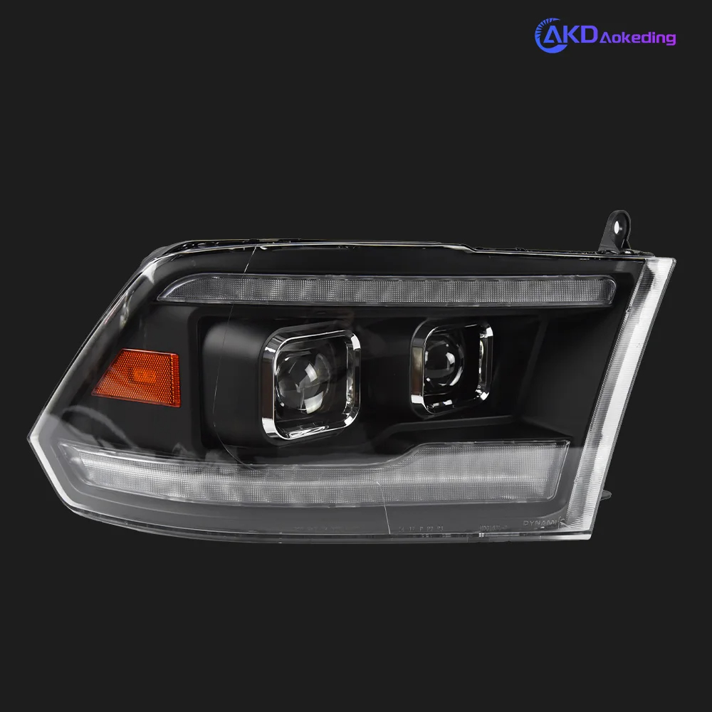 AKD Car Styling Head Lamp for Dodge Ram Headlights 2009-2018 Ram1500 2500 LED Headlight DRL Projector Two Lens Reverse auto Accessories