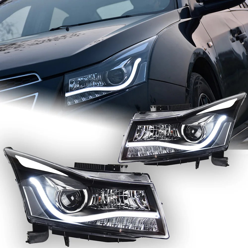 AKD Car Styling Head Lamp for Chevrolet Cruze LED Headlights 2009-2016 Audi-Design LED DRL Hid Bi Xenon Auto Accessories