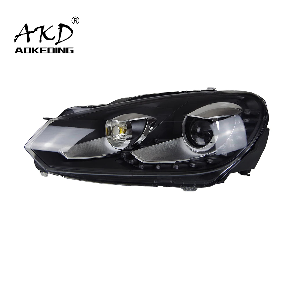 AKD Car Styling for VW Golf 6 LED Headlight 2009-2012 R20 Design Golf LED DRL Hid Head Lamp Angel Eye Bi Xenon Beam Accessories