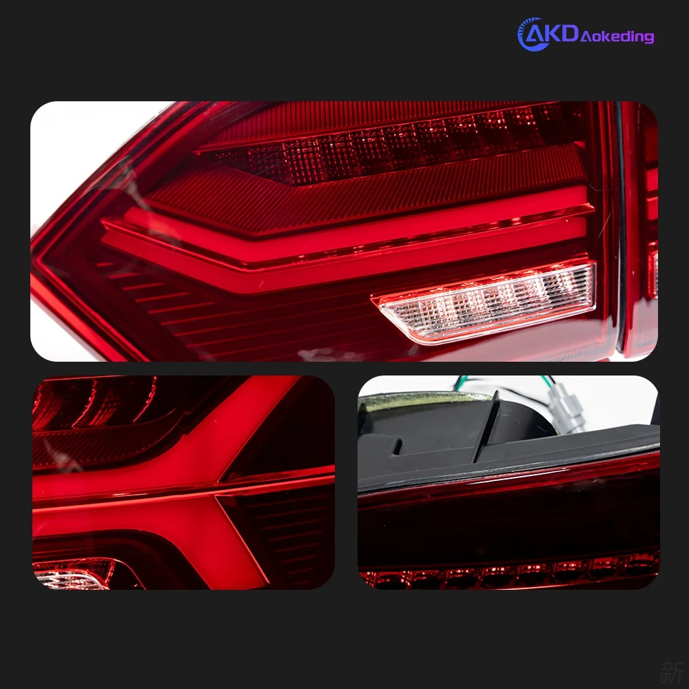 AKD Car Styling for VW Jetta Tail Lights 2011-2014 Audi-Design Jetta Mk6 LED Tail Lamp LED DRL Dynami Signal auto Accessories