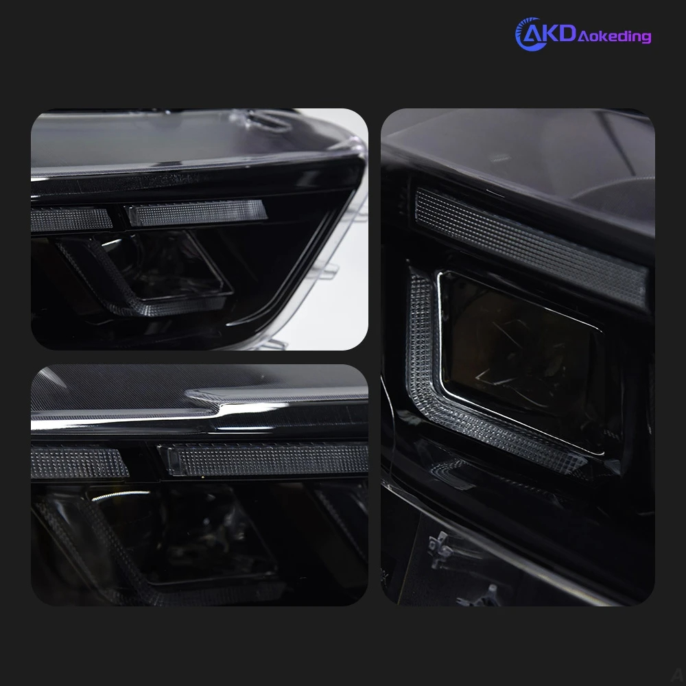 AKD Car Styling Head Lamp for Ford Mustang Headlights 2015-2017 Mustang LED Headlight DRL Hid Bi Xenon Auto Accessories