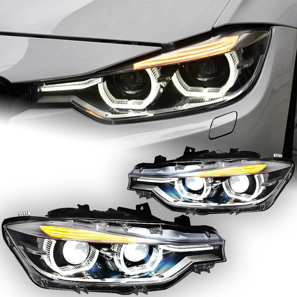 AKD Car Styling Headlights for BMW 3 Series F30 F35 320i LED Headlight 2013-2016 Head Lamp DRL Signal Projector Lens Automotive Accessories