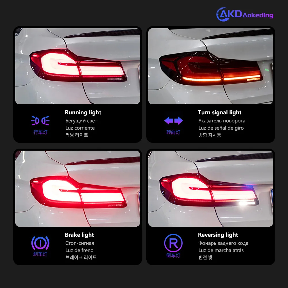 Car Styling Tail Lamp for BMW G30 Tail Lights 2018-2020 G38 LED Tail Light LCI F90 525i 530i DRL Lamp Auto Accessories