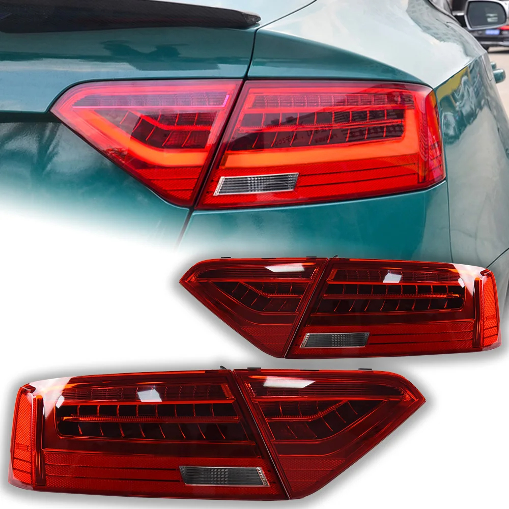 AKD Car Styling for Audi A5 Tail Lamp 2008-2016 A5 Tail Light LED DRL Dynamic Signal Reverese Rear Lamp Automotive Accessories