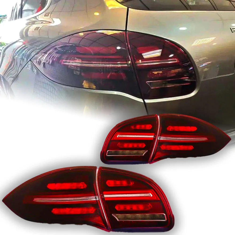 AKD Car Styling for Porsche Cayenne Tail Lights 2011-2014 Cayenne LED Tail Lamp DRL Dynami Signal Brake Reverse Auto Accessories