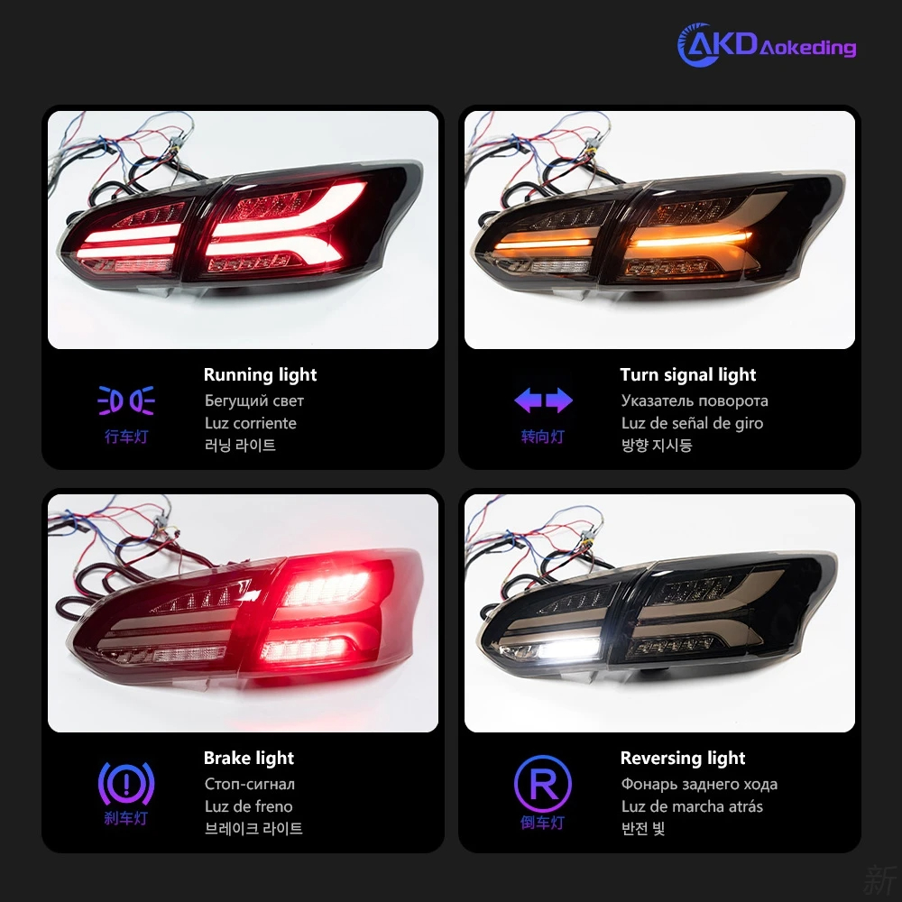 AKD Car Styling for Ford Focus Tail Lights 2015-2018 Focus Sedan LED Tail Lamp LED DRL Signal Brake Reverse auto Accessories