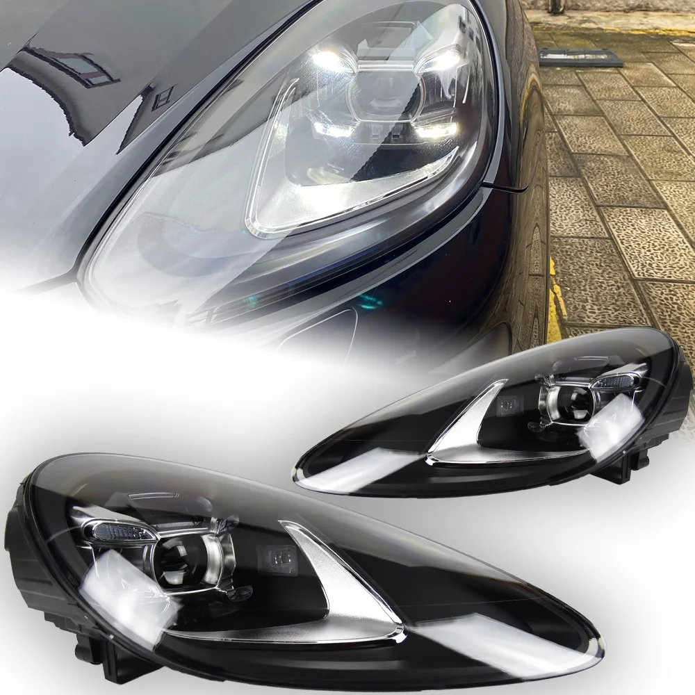 AKD Car Styling for Porsche Cayenne Headlights 2011-2018 Cayenne GTS LED Headlight Projector Lens DRL Head Lamp Accessories