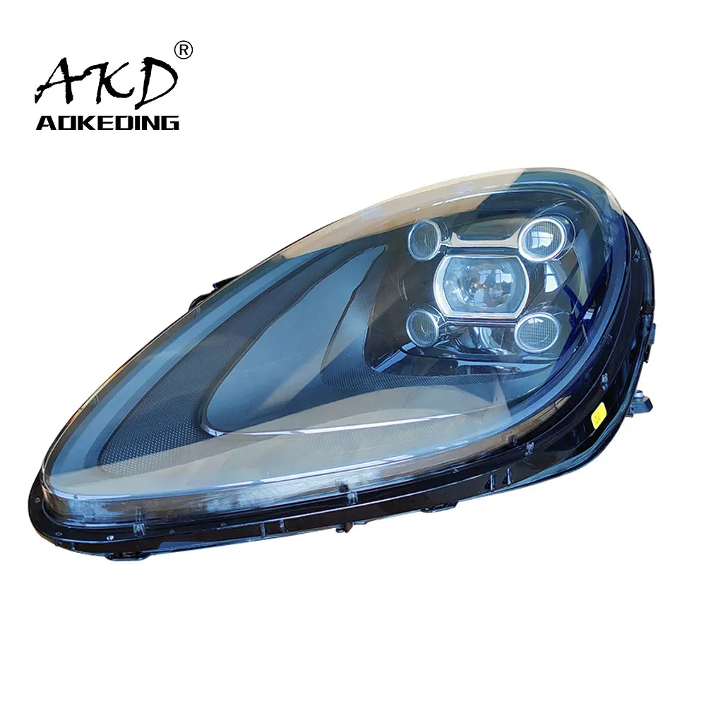 AKD Car Styling Head Lamp for Macan Headlights 2014-2017 Macan 95B LED Headlight DRL High Low Beam Upgrade Head Lamp Accessories