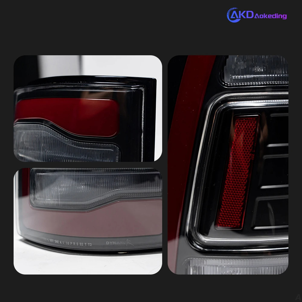 AKD Car Styling Tail Lamp for Dodge Ram Tail Lights 2009-2018 Ram1500 2500 LED Tail Light DRL Signal Brake Reverse auto Accessories