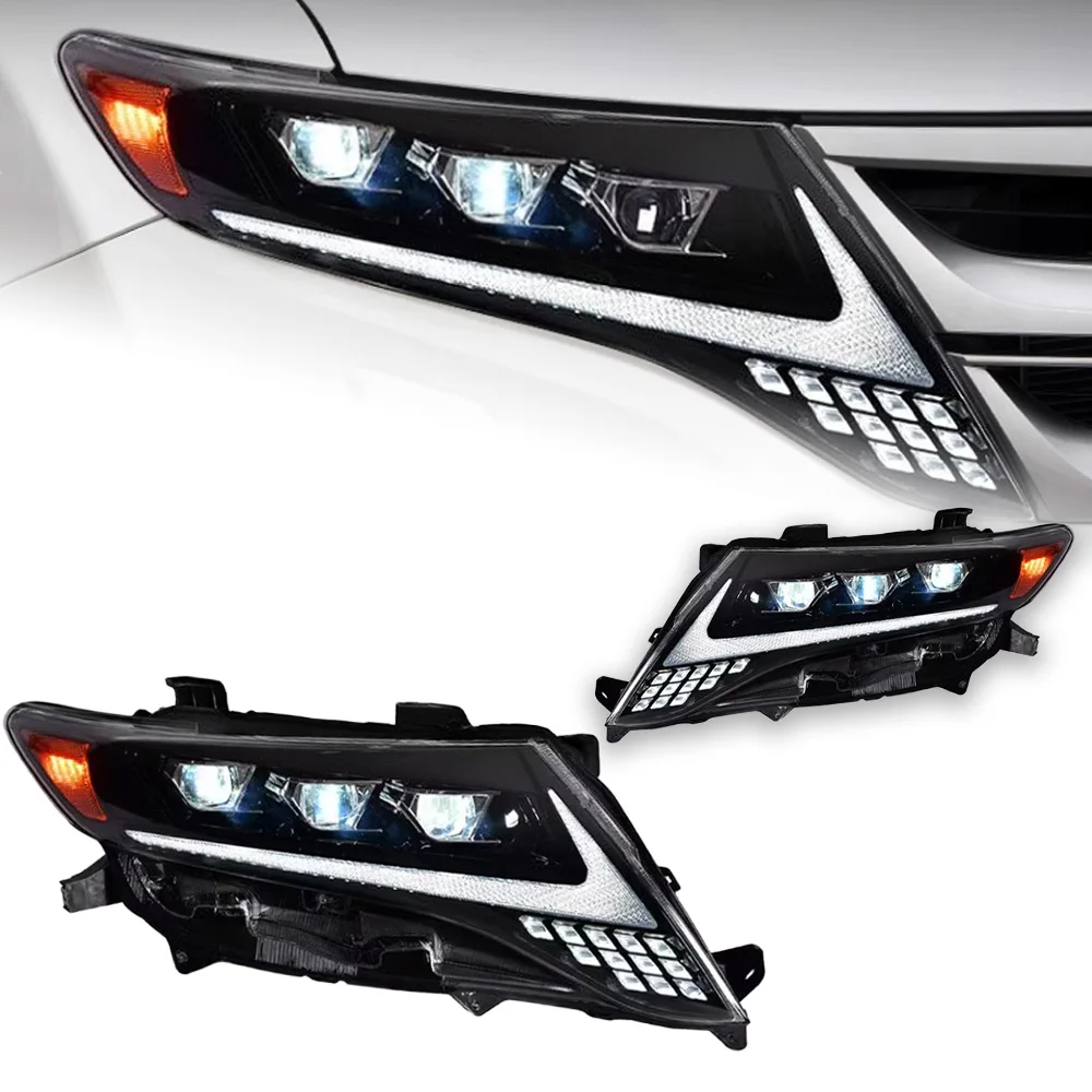 AKD Car Styling Head Lamp for Toyota Harrier Venza Headlights 2008-2013 LED Headlight DRL Projector Lens Automotive Accessories