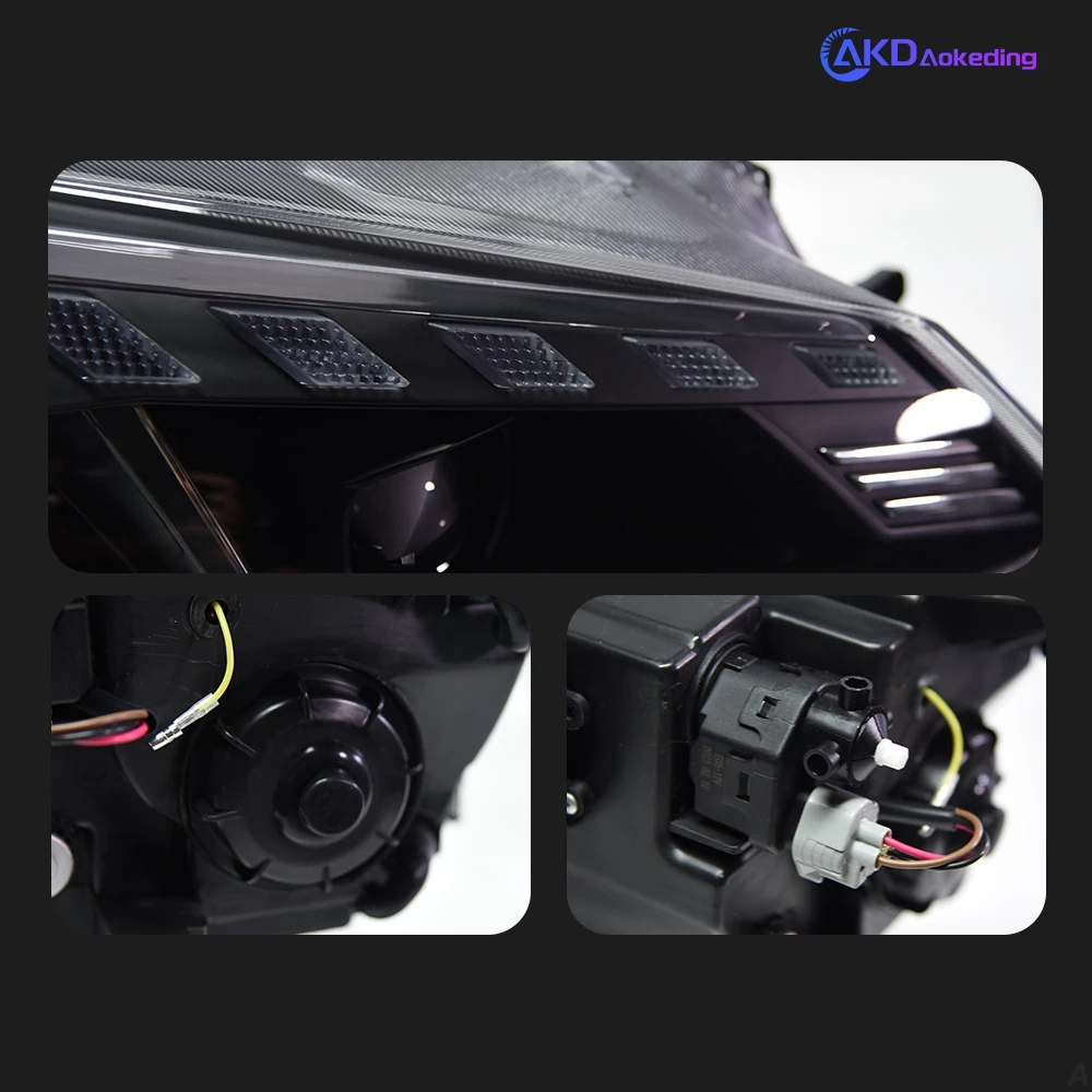 AKD Car Lights for VW Golf 7 LED Headlight Projector Audi-Design Animation DRL Head Lamp Dynamic Signal Automotive Accessories