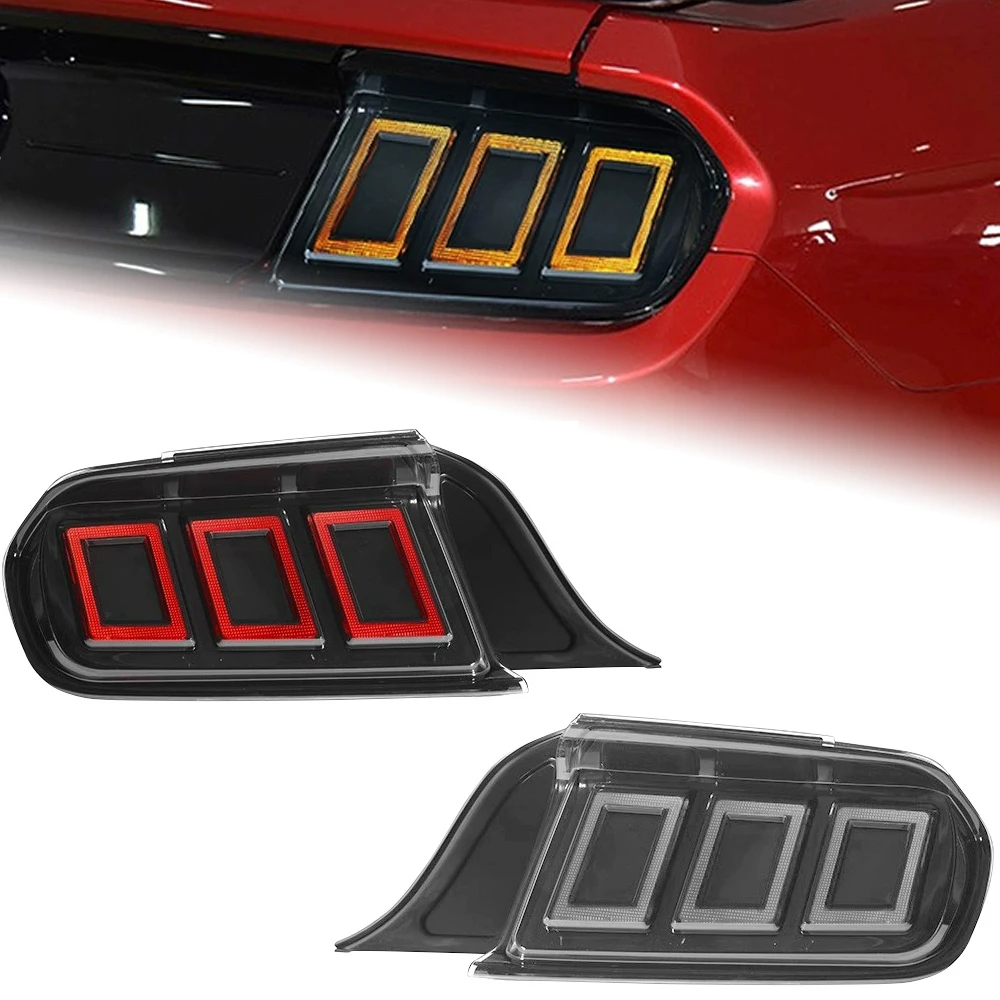 AKD Car Styling for Ford Mustang Tail Lights 2015-2022 Dynamic Signal Tail Lamp LED Tail Light DRL Brake Reverse auto Accessories