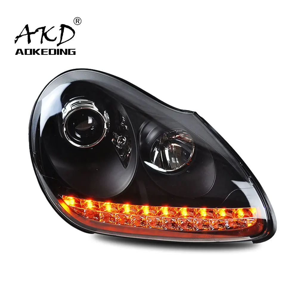 AKD Car Styling for Porsche Cayenne Headlights 2004-2008 Cayenne LED Headlight DRL High Low Beam Xenon Head Lamp Accessories