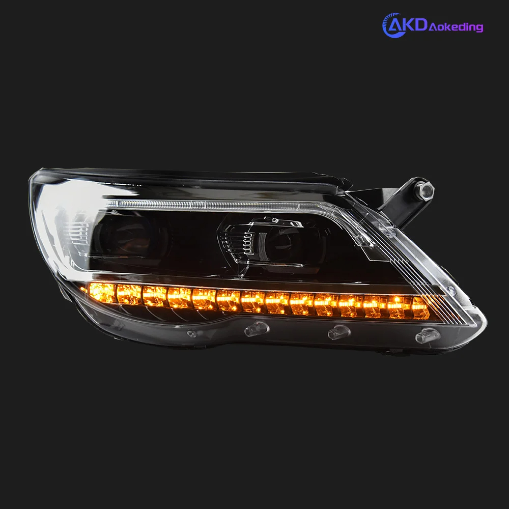 AKD Car Styling Head Lamp for VW Tiguan 2007-2012 Passat B8 Styling LED Headlight upgrade New Tiguan led Projector Lens DRL Signal