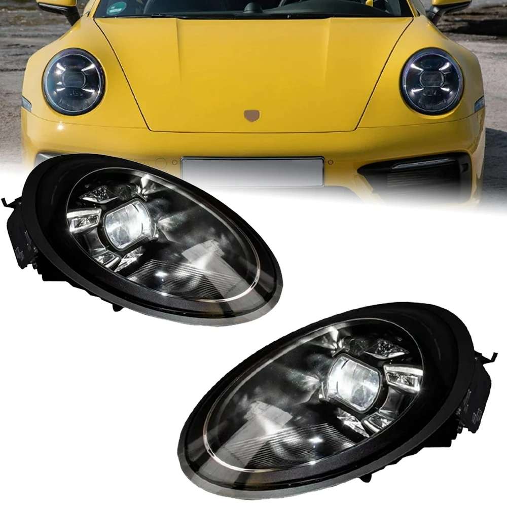 AKD Car Styling for Porsche 911 Headlights 2011-2017 991 LED Headlight Projector Lens DRL Head Lamp Auto Accessories