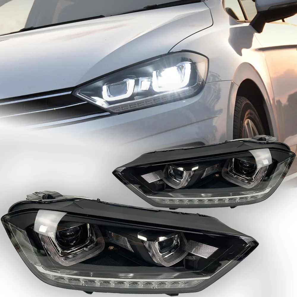 AKD Car Styling Head Lamp for VW Golf 7 Sportsvan Headlight 2016-2018 Golf7 Tour LED Headlight Bi Xenon Projector Lens auto accessorie