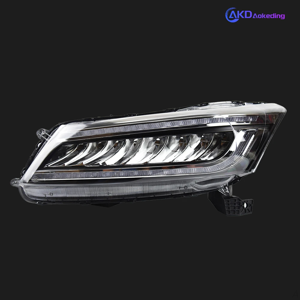 AKD Car Lights for Honda Accord 8th 2008-2012 G8 LED Auto Headlight Assembly Upgrade Crystal Wing Design Dynamic Signal Lamp Accessories