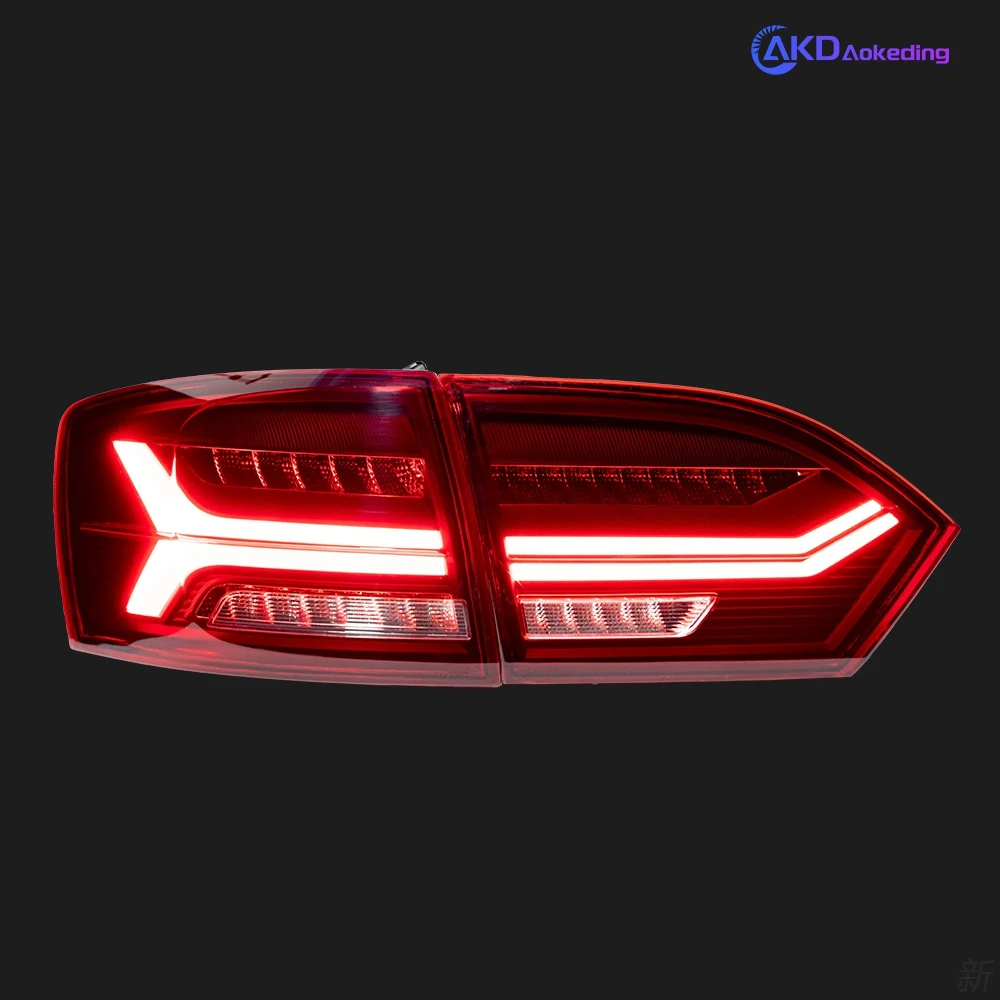 AKD Car Styling for VW Jetta Tail Lights 2011-2014 Audi-Design Jetta Mk6 LED Tail Lamp LED DRL Dynami Signal auto Accessories