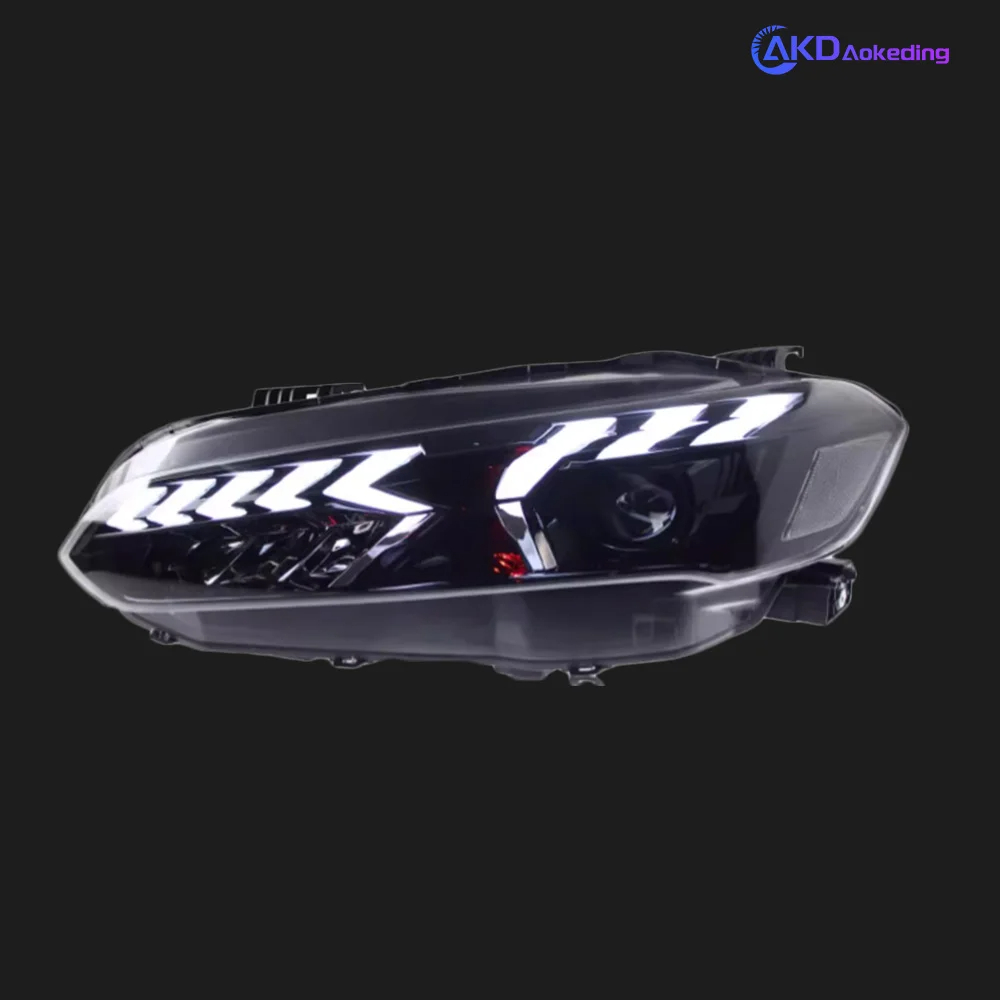 AKD Auto Parts For Honda CIVIC 11th Headlights 2022 E-Tron Styling LED Daytime Lights Dual Projector DRL Car Accesorios Modified