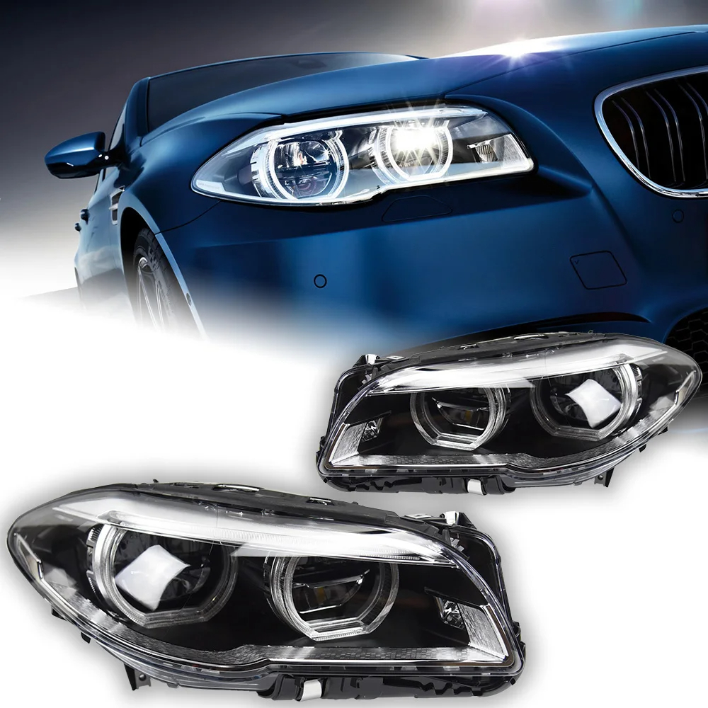 AKD Car Styling Head Lamp for BMW F10 F18 Headlights 2010-2016 520i 525i 530i 535i M5 LED Headlight DRL LED Beam Automotive Accessories