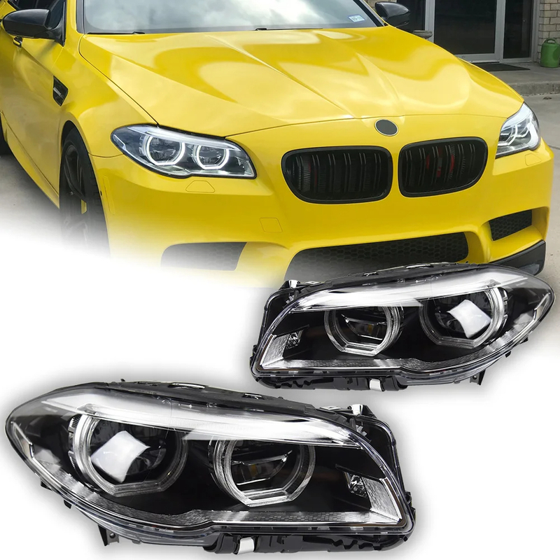 AKD Car Styling Head Lamp for BMW F10 F18 Headlights 2010-2016 520i 525i 530i 535i M5 LED Headlight DRL LED Beam Automotive Accessories