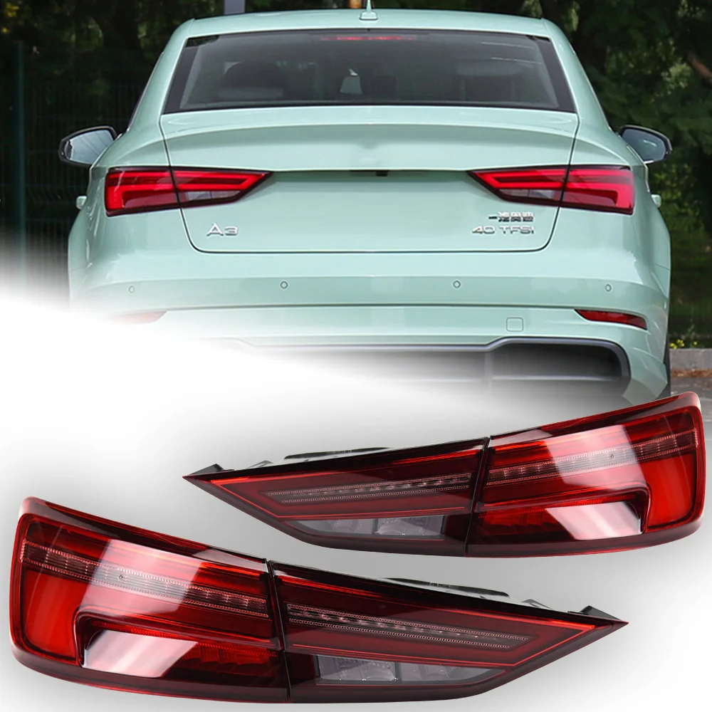 AKD Car Styling for Audi A3 Tail Lights 2013-2019 A3 LED Tail Lamp LED DRL Dynamic Signal Brake Reverse Automotive Accessories