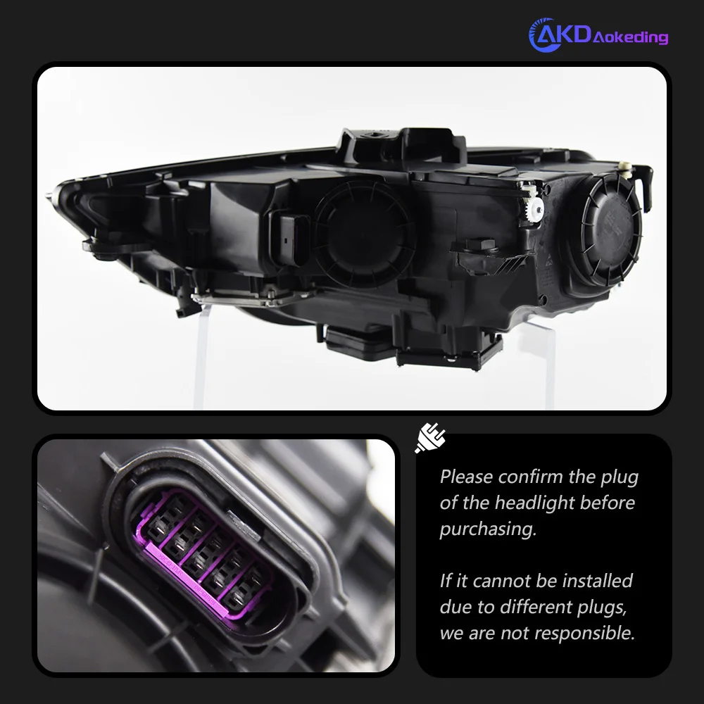 AKD Car Styling Head Lamp for Audi A3 Headlight 2013-2016 A3 8V LED Headlight Projector Lens DRL Head Lamp Auto Accessories