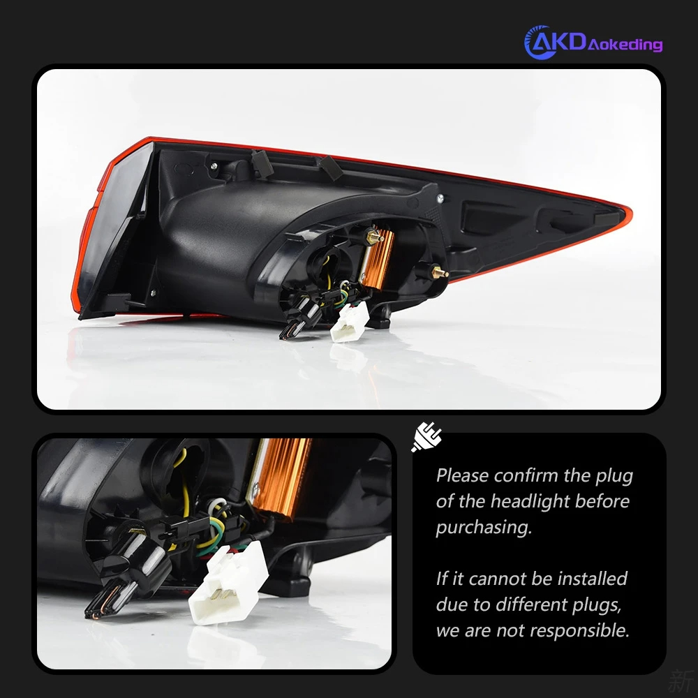 AKD Car Styling Tail Lamp for Mazda 3 Axela LED Tail Light 2014-2018 Mazda3 DRL Dynamic Signal Brake Reverse auto Accessories