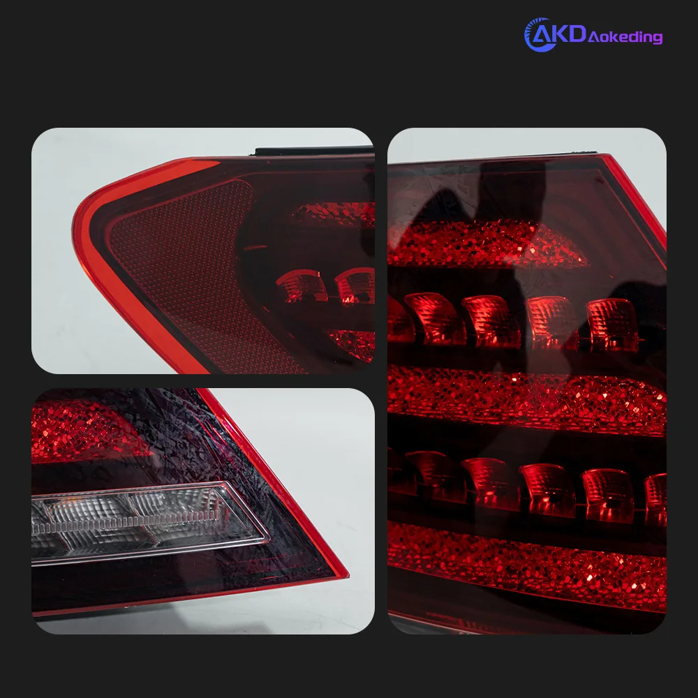 AKD Car Styling Tail Lamp for Benz W204 Tail Lights 2007-2013 Maybach Style LED DRL Turn Signal Brake Reverse Auto Accessories