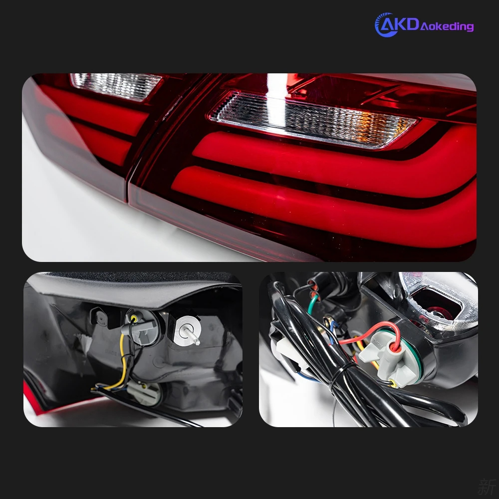 AKD Car Styling for Ford Focus Tail Lights 2012-2014 Focus 3 Sedan LED Tail Lamp LED DRL Signal Brake Reverse auto Accessories