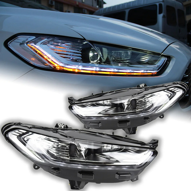 AKD Car Styling for Ford Fusion Headlight 2013-2016 Mondeo LED Head Lamp H7 D2H Hid Dynamic Signal Bi Xenon LED Beam Accessories