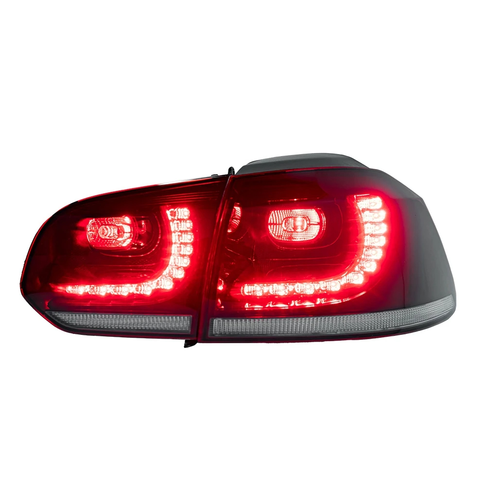 AKD Car Styling for VW Golf 6 Tail Lights 2009-2012 Golf6 R20 LED Tail Lamp LED DRL Dynami Signal Brake Reverse auto Accessories