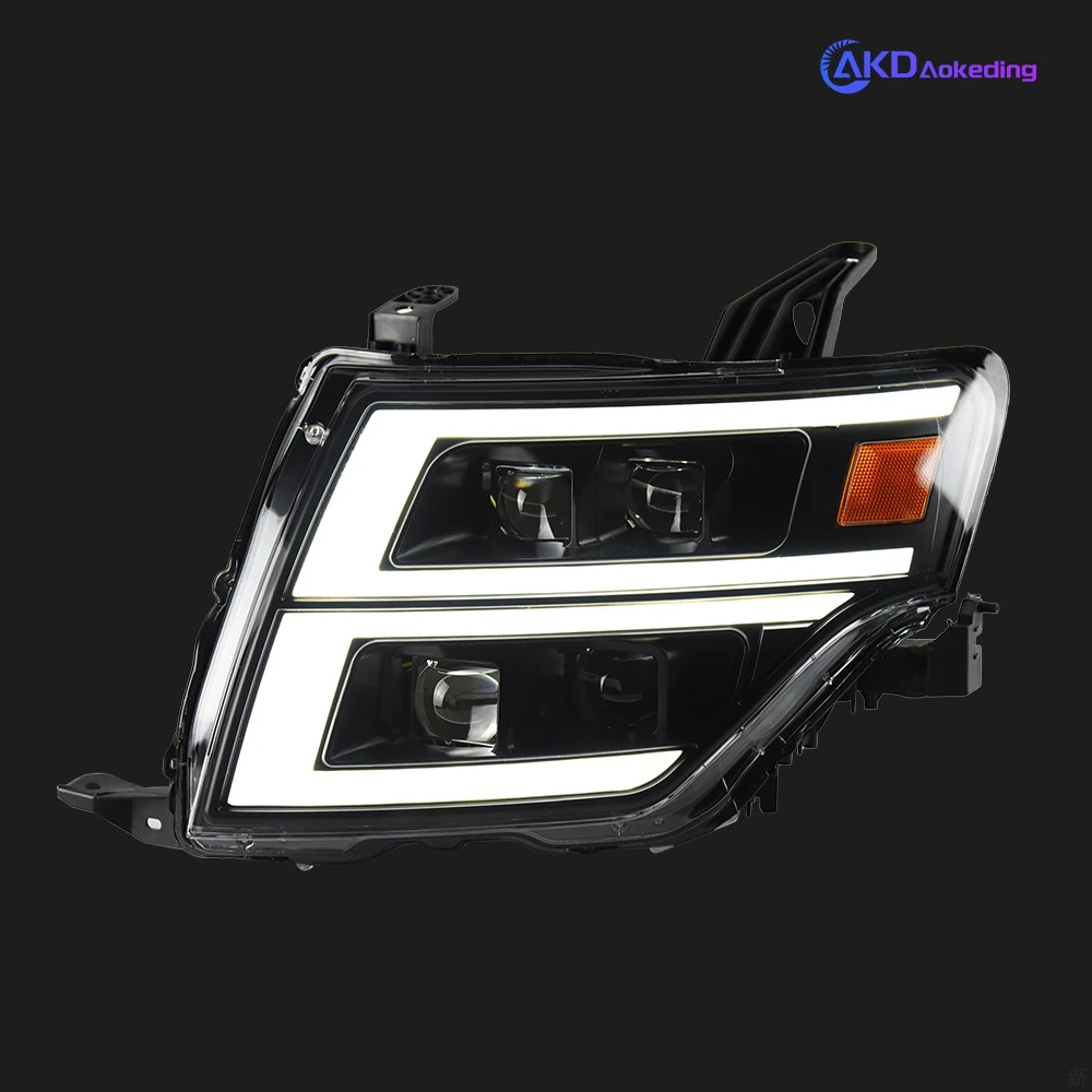 AKD Car Styling for Pajero V93 Headlights 2006-2020 V97 LED Headlight Montero V87 V95 Dynamic Signal Animation DRL Accessories