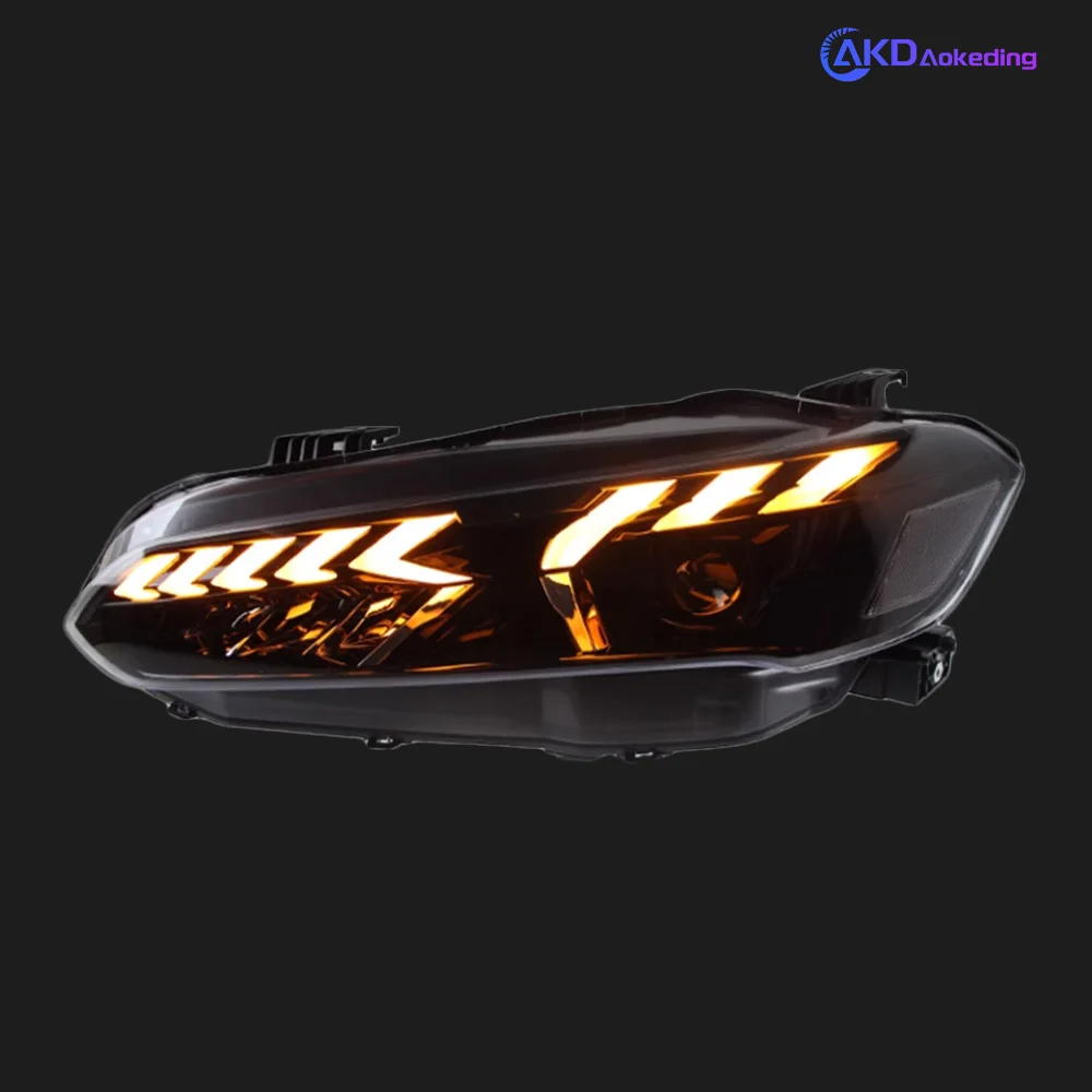 AKD Auto Parts For Honda CIVIC 11th Headlights 2022 E-Tron Styling LED Daytime Lights Dual Projector DRL Car Accesorios Modified