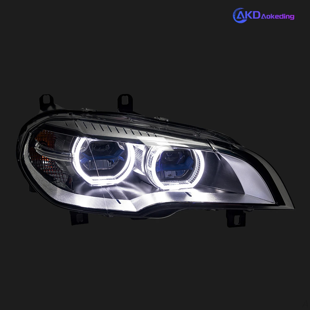 AKD Car Styling Head Lamp for BMW X5 Headlights 2007-2013 E70 LED Laser Style DRL Signal Lamp Hid Automotive Accessories