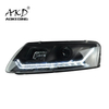 AKD Car Styling Head Lamp for Audi A6 Headlights 2005-2012 A6 LED Headlight C5 C6 Turn Signal DRL Bi Xenon Projector Auto Accessories