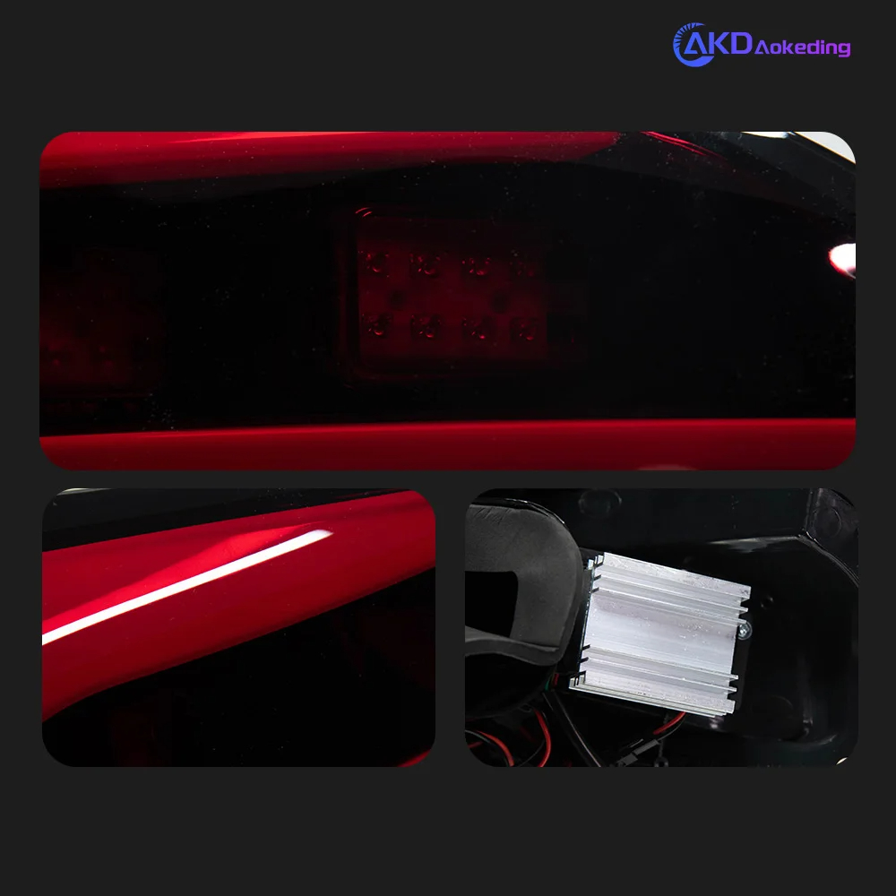 AKD Auto Parts For VW Scirocco Tail light 2009-2015 Styling LED Running Lights Sequential Signal Car Accesorios Modified