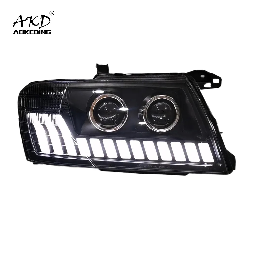 AKD Car Lights for Mitsubishi Pajero V73 LED Headlight Projector Lens 2004-2014 Montero V75 V77 Dynamic Signal DRL Accessories