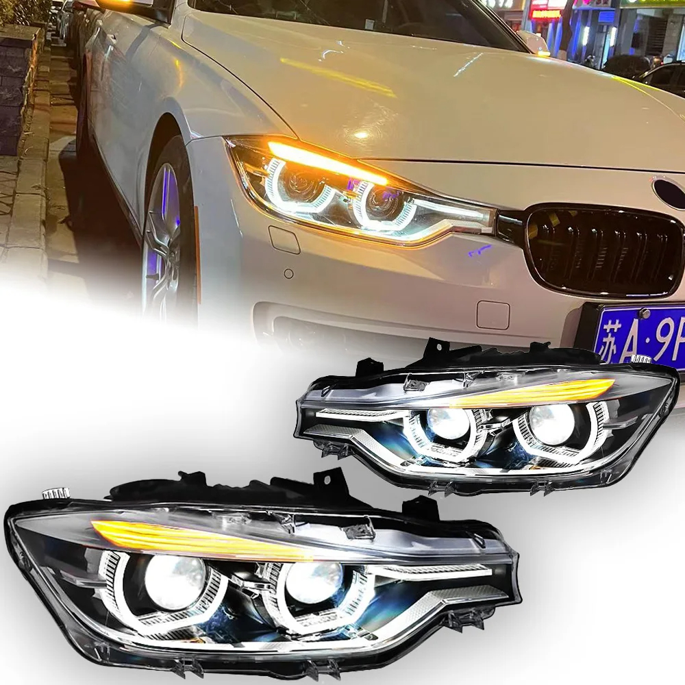 AKD Car Styling Headlights for BMW 3 Series F30 F35 320i LED Headlight 2013-2016 Head Lamp DRL Signal Projector Lens Automotive Accessories