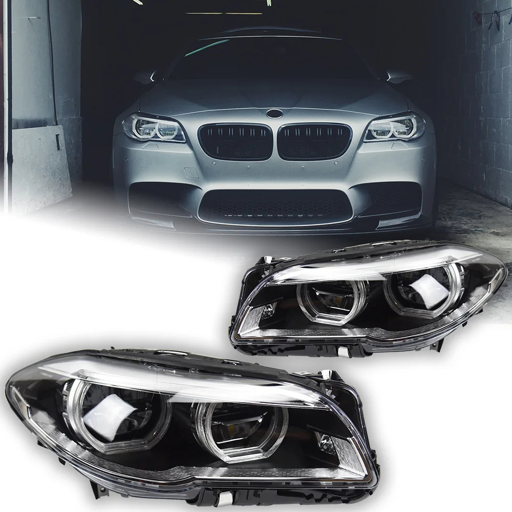 AKD Car Styling Head Lamp for BMW F10 F18 Headlights 2010-2016 520i 525i 530i 535i M5 LED Headlight DRL LED Beam Automotive Accessories