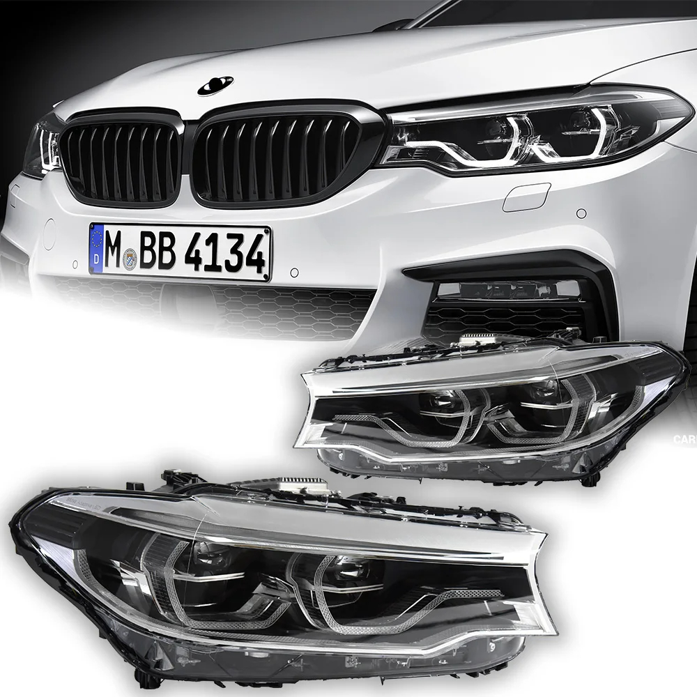 AKD Car Styling Head Lamp for BMW G30 Headlights 2017-2020 525i 530i 535i G38 F90 LED Headlight DRL Signal Lamp Auto Accessories