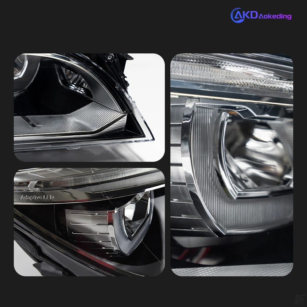 AKD Car Styling Headlights for F01 F02 740i 730i 735i LED Headlight 2009-2015 Head Lamp DRL Signal Projector Lens Auto Accessories