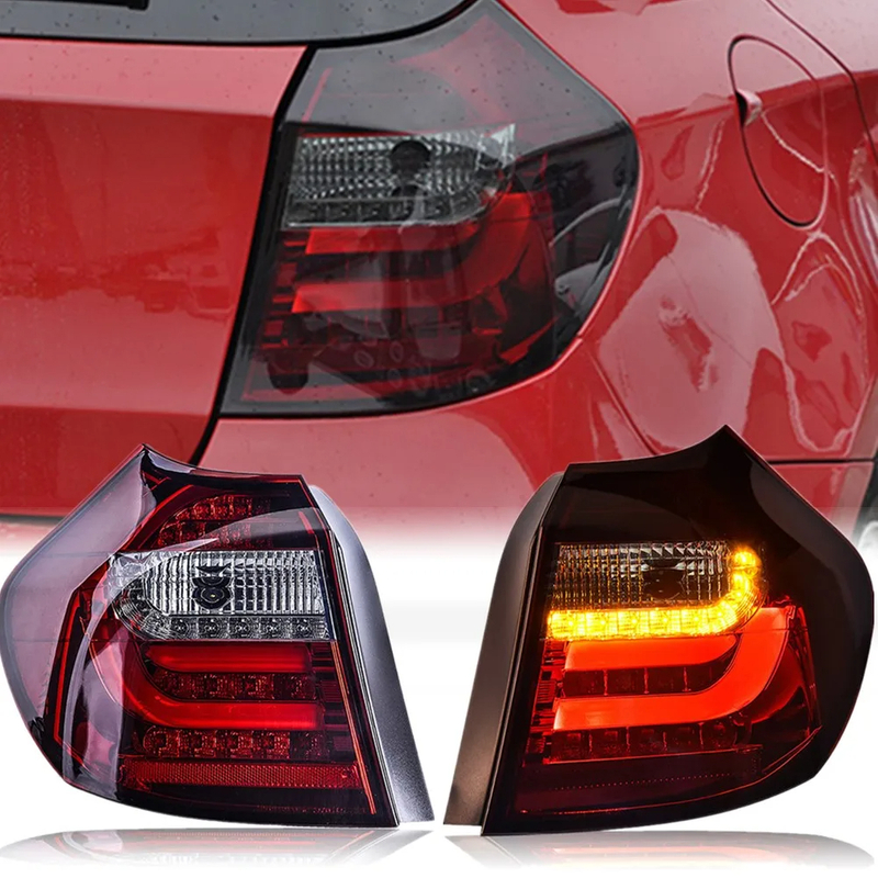 AKD Car Styling for BMW E87 Tail Light 2003-2010 E81 120i 130i LED Tail Lamp LED DRL Signal Brake Reverse auto Accessories